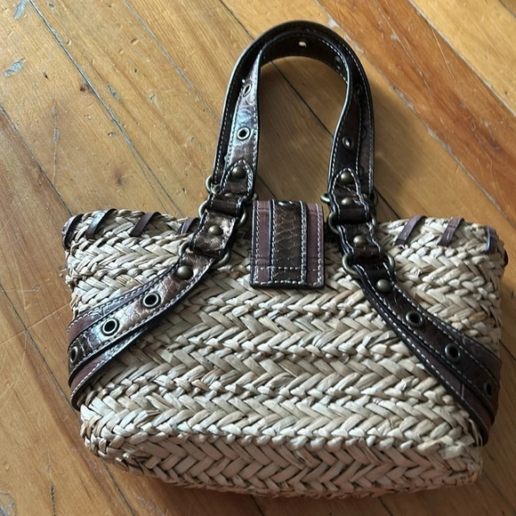 Nine west mini straw  bag - Picture 2 of 3